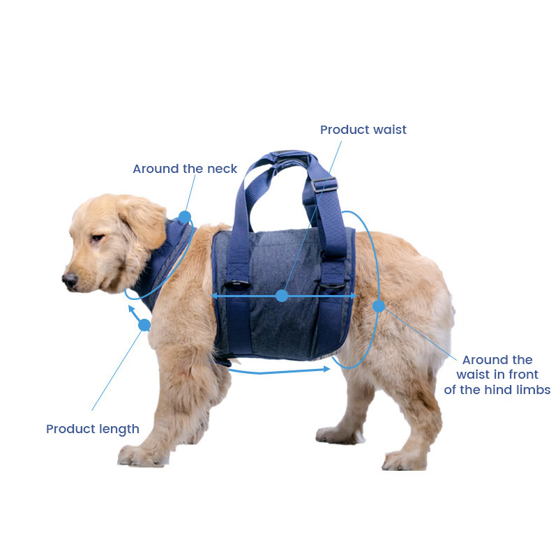 Portable Pet dog Hip Support Assist leash Chest strap Portable chest strap for elderly dogs walking Help Weak Rear Legs