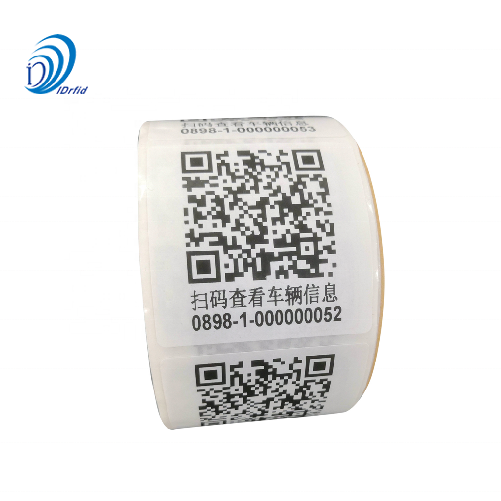 Parking Lot QR Code RFID Sticker UHF RFID Windshield Tag