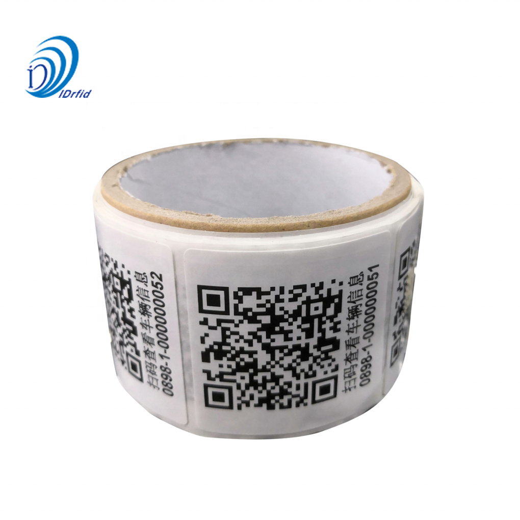 Parking Lot QR Code RFID Sticker UHF RFID Windshield Tag