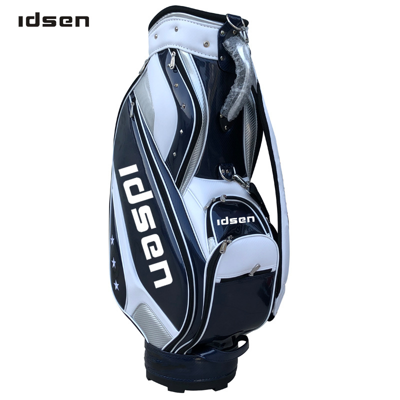 Hot sale  custom LOGO brand golf stand bag leather golf bags for man