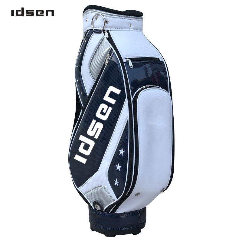 Hot sale  custom LOGO brand golf stand bag leather golf bags for man