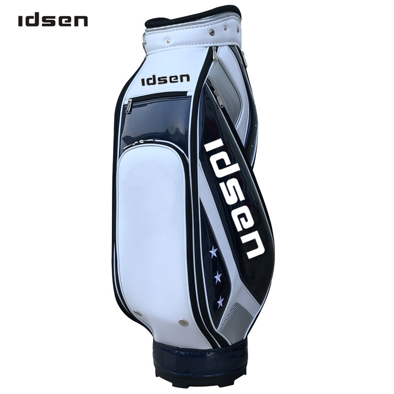 Hot sale  custom LOGO brand golf stand bag leather golf bags for man