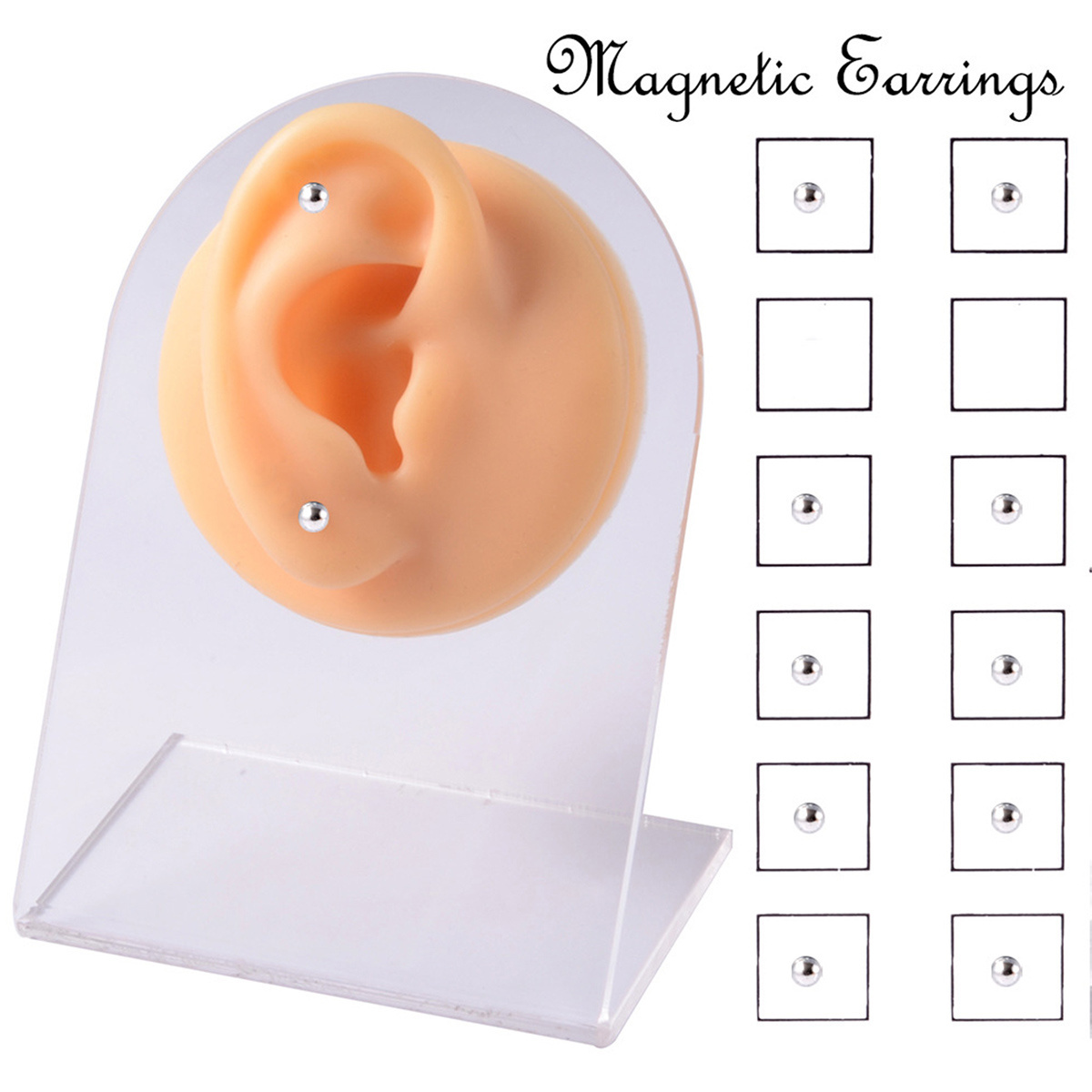 Fashion New Model Luxury Mini Size Ball Magnetic Earrings Nose Magnetic Ring For Women Men Gift Jewelry