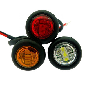 High Quality 3/4 Inch Trailer Penny Lights Led Truck LED Side Marker Lights Mini clearance light for Lorry Boat Pickup RV