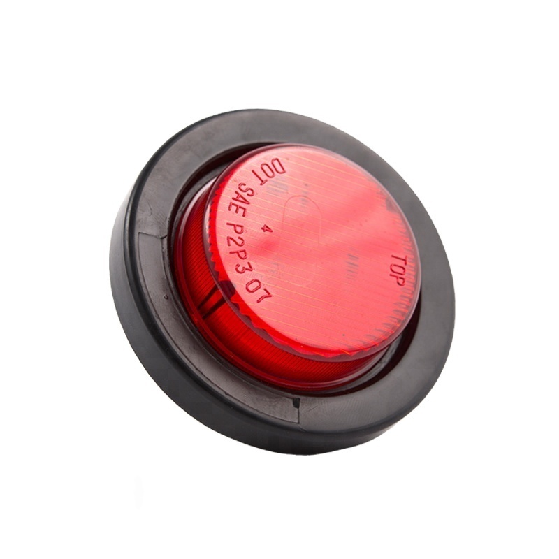 50000 Hours High Quality Piranha LED 2 inch Round Submersible Boat Trailer Tow Side Marker Clearance Lights