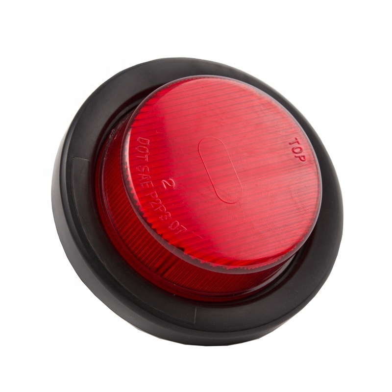 50000 Hours High Quality Piranha LED 2 inch Round Submersible Boat Trailer Tow Side Marker Clearance Lights