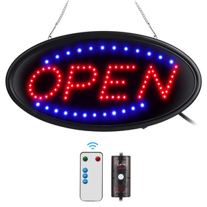 Custom Led Open Sign Neon Light Two Modes Flashing Stead Business Letter Logo Shop Board Advertising Smart Open Closed Sign