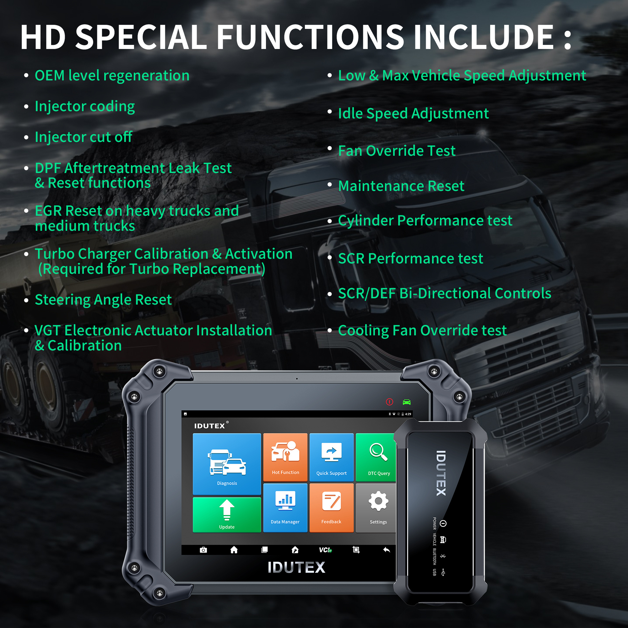 Idutex TPS 830 pro vehicle tool car obd2 diagnostic scanner car and truck testing equipment scanner de diagnostic