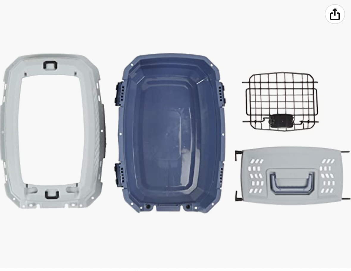 Amazon Basics Other Pet Cages & Houses Product Two-door Top-load Hard-sided Pet Travel Carrier