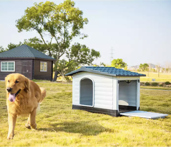 Pet House with Roof for Dogs Outdoor and Indoor Use Easy Assemble for Small Medium Dog Cat Dog Kennel for Playing and Resting