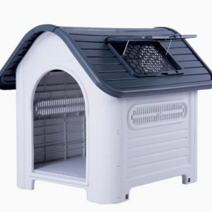 Large Dog House Indoor Outdoor Insulated Durable Plastic Dog House Weather & Water Resistant Pet Kennel Crate