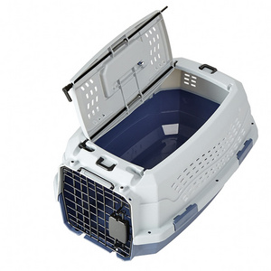 Made Of Durable Plastic Pet House With Front Door And Plenty Of Ventilation On Sides Top And Back Of Crate Travel Carrier