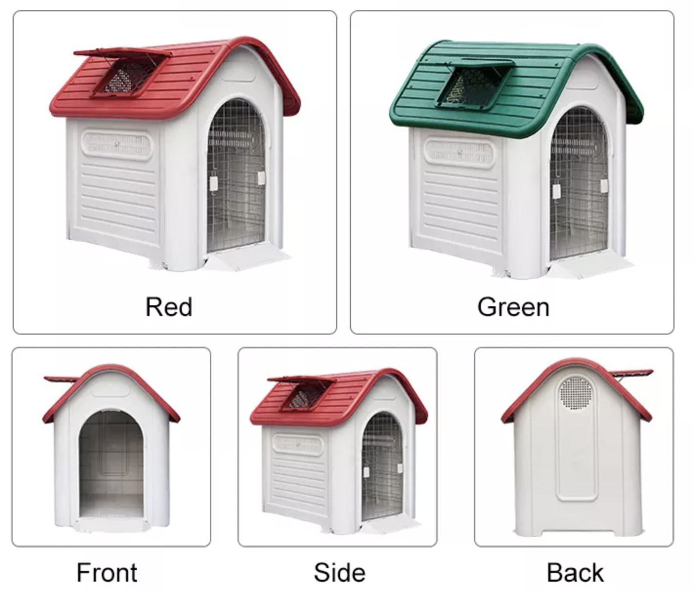 New Design Easy to Clean Outdoor Dog Kennels Indoor And Outdoor Dog House Ventilate Plastic Cat Houses