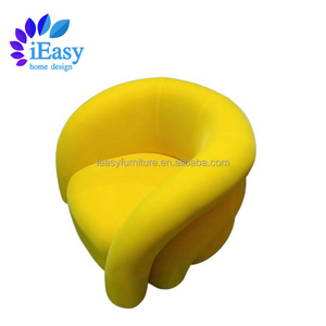 iEasy Factory Velvet Fabric Lazy Sofa Flannel Cushion Chair Single Bedroom Room Balcony Seat Leisure Sofa Living Room Chair