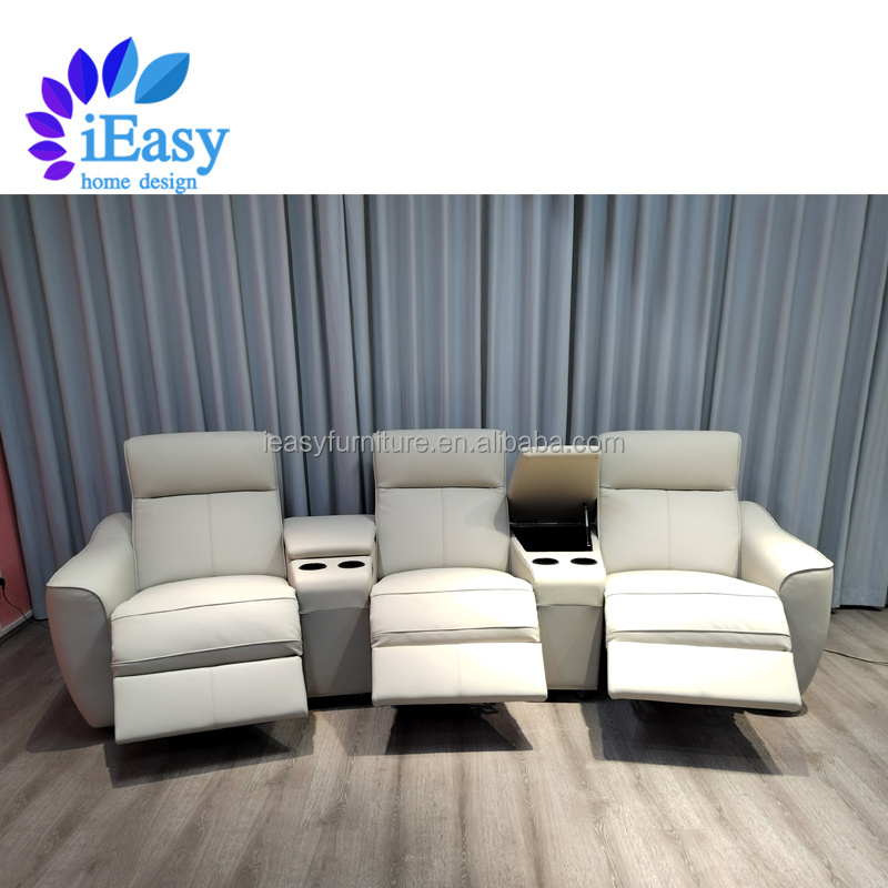 iEasy curve home theater seating outlet full grain leather electric recliner sofa recliner chair modern recliner sofa 3 seater