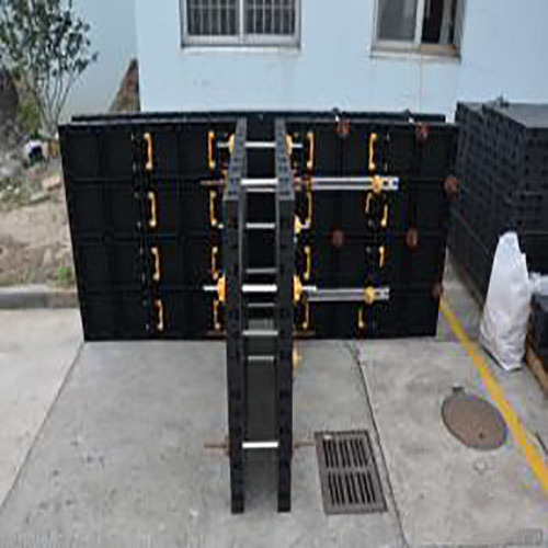 Plastic wall formwork