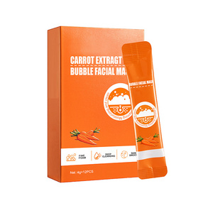 Hot Selling Carotene Salicylic Acid Clean Pores Hydrated Lightening Oil Control Compound Carrot Bubble Mask For Dark Skin