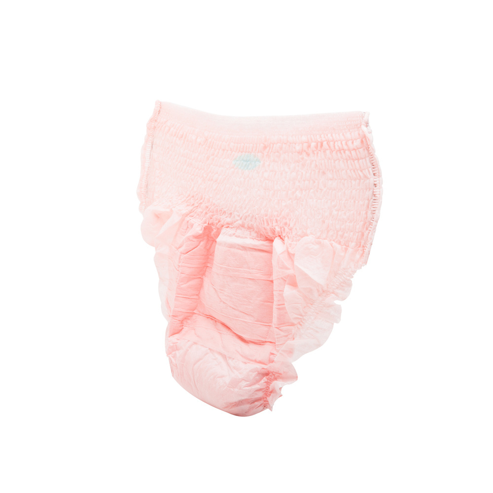 Disposable pooping designer boy girl wearing pant manufacturer in pink big adult diaper panty for elderly