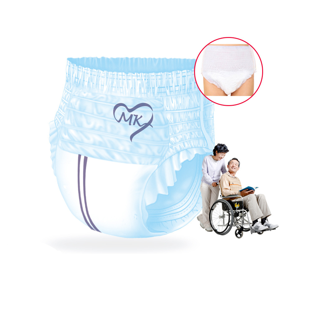 Disposable pooping designer boy girl wearing pant manufacturer in pink big adult diaper panty for elderly