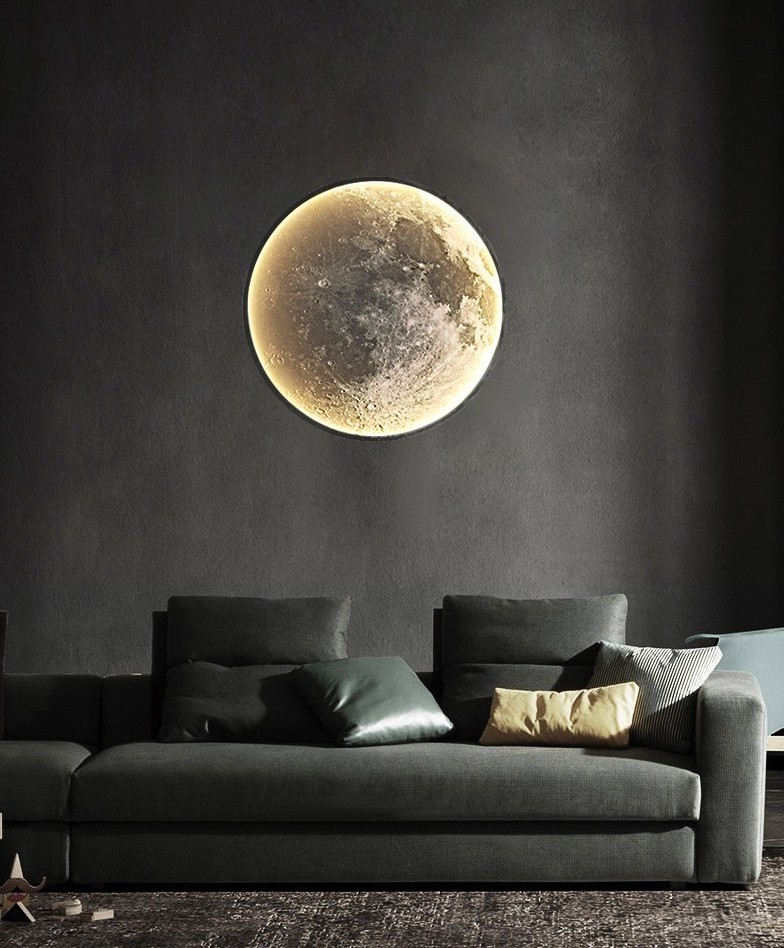 Moon Wall Lamp Porch Lights Multifunctional With Sensor Acrylic Led Wall Lamps For Living Room