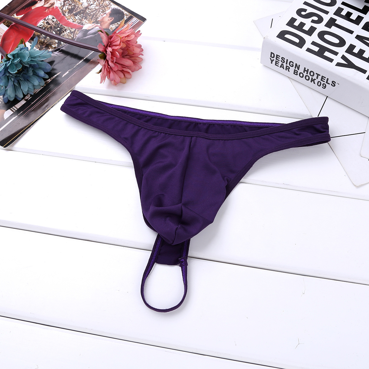 Men's Briefs With Hole Tail Mens Sexy Underwears Gay Sexy Thong G-strings Under Wear Bikini Panties