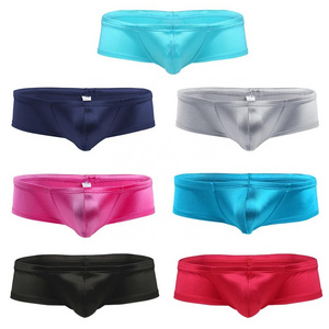 2020 Men Shiny Lingerie Wetlook Bulge Pouch Low Rise Bikini Briefs Sexy Underwear Boxershorts Boxer Shorts Underpants