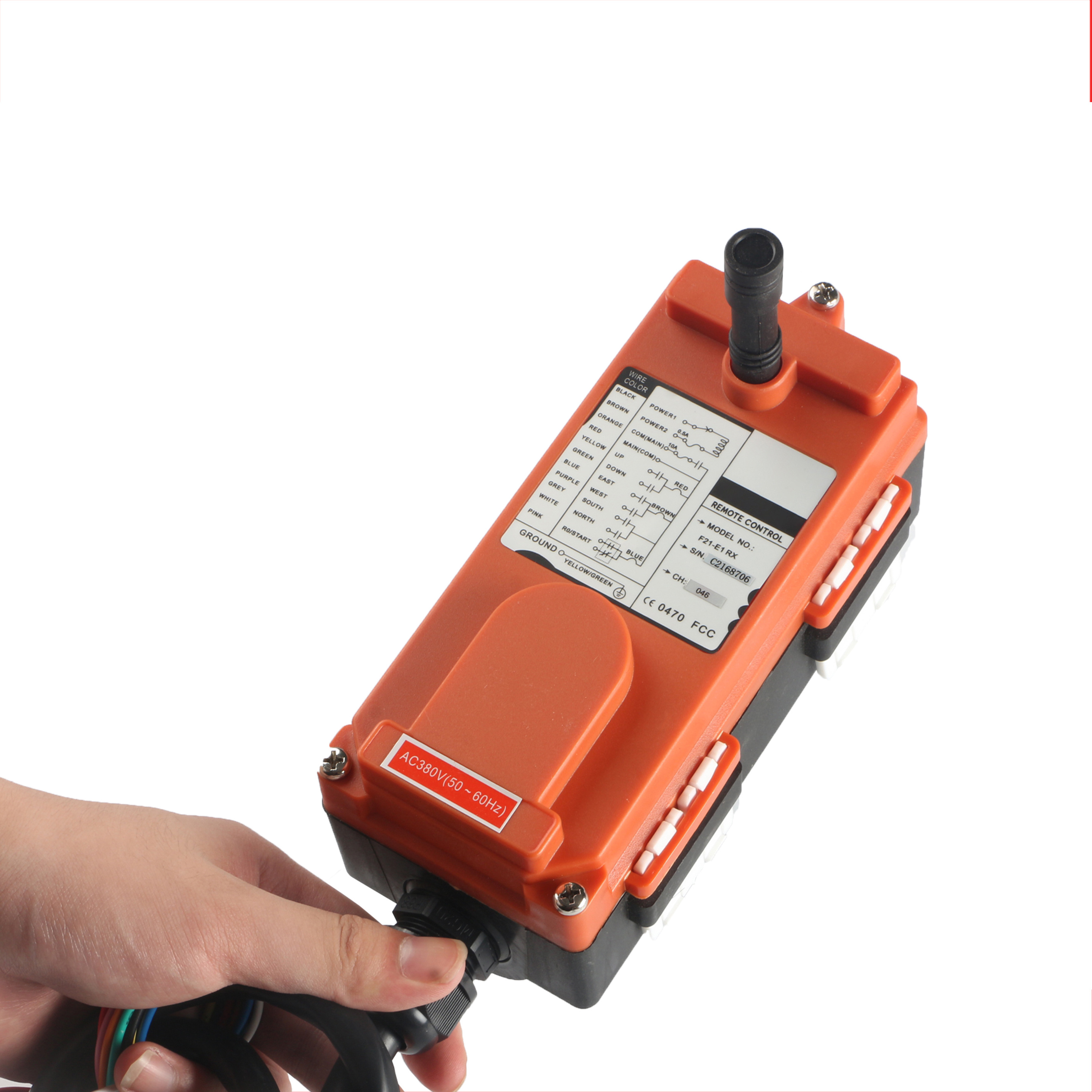 iehc F21-E1 waterproof overhead crane radio wireless industrial remote control