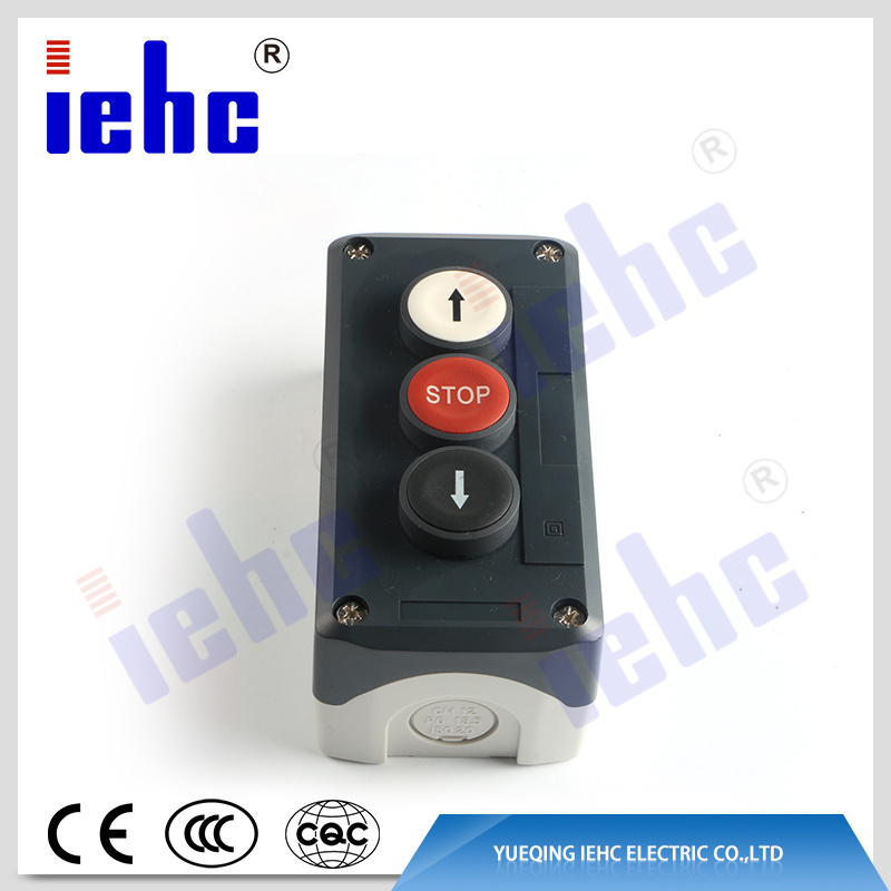 iehc XAL series waterproof 3 position spring return push button switch control station box