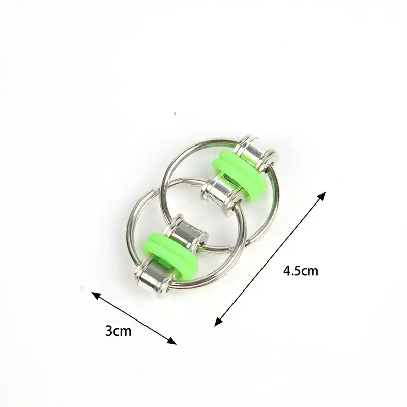 Wholesale bike chain spinners sensory stress relief fidgets spinner key chain rings hand spinners