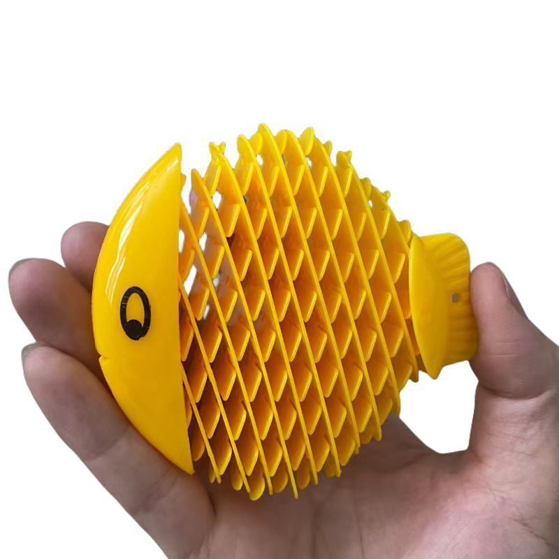 Funny decompression deformation fish expansion worm fingertip sensory toys worm small fidgets squeeze sensory toys