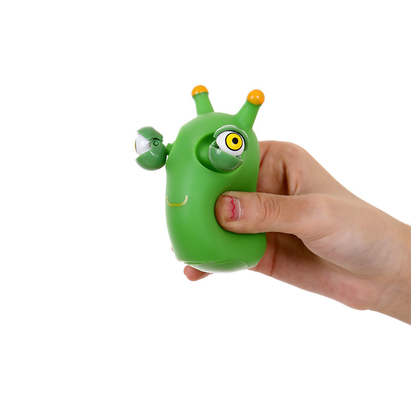 Green Bug Toys Popping Out Eyes Squeeze Fun Children's Sensory Fidget Toys Used to Relieve Stress Autism Toy