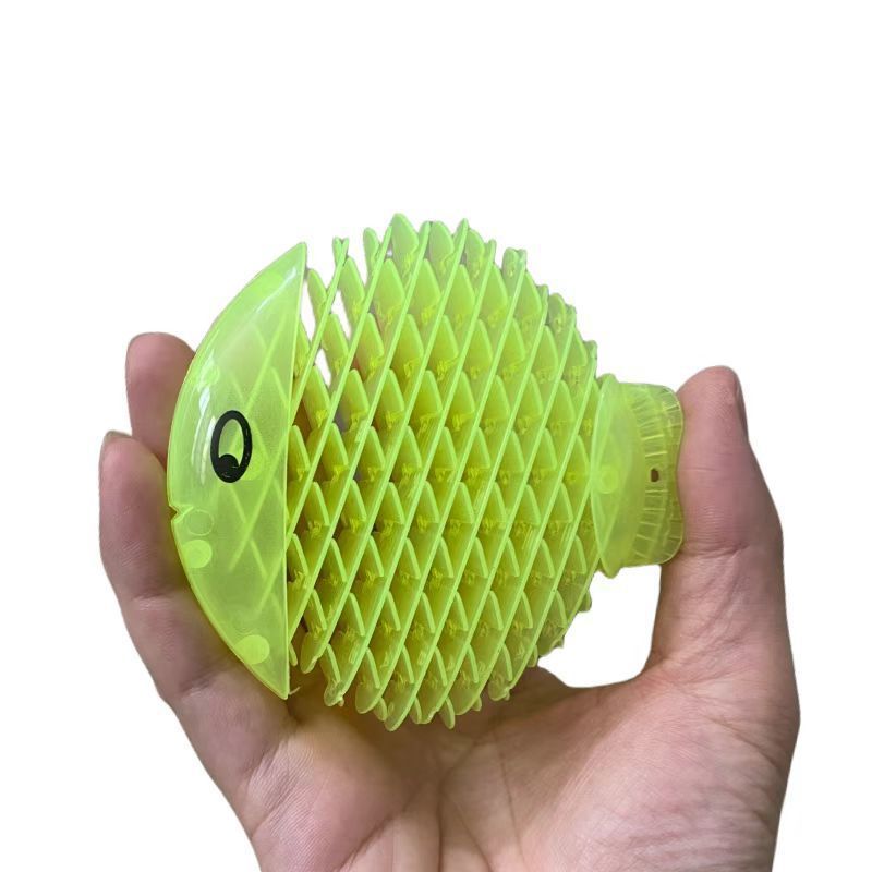 Wholesale decompression elastic net small toy squeezing stress relief deformation fish expansion worm fidgets sensory toys