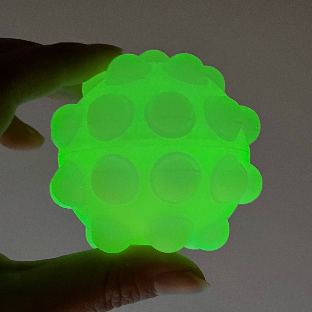 Light Up Pops Fidgets ball 3D Stress Balls Pops Up Ball Glowing In The Dark Fidgets Finger Toys