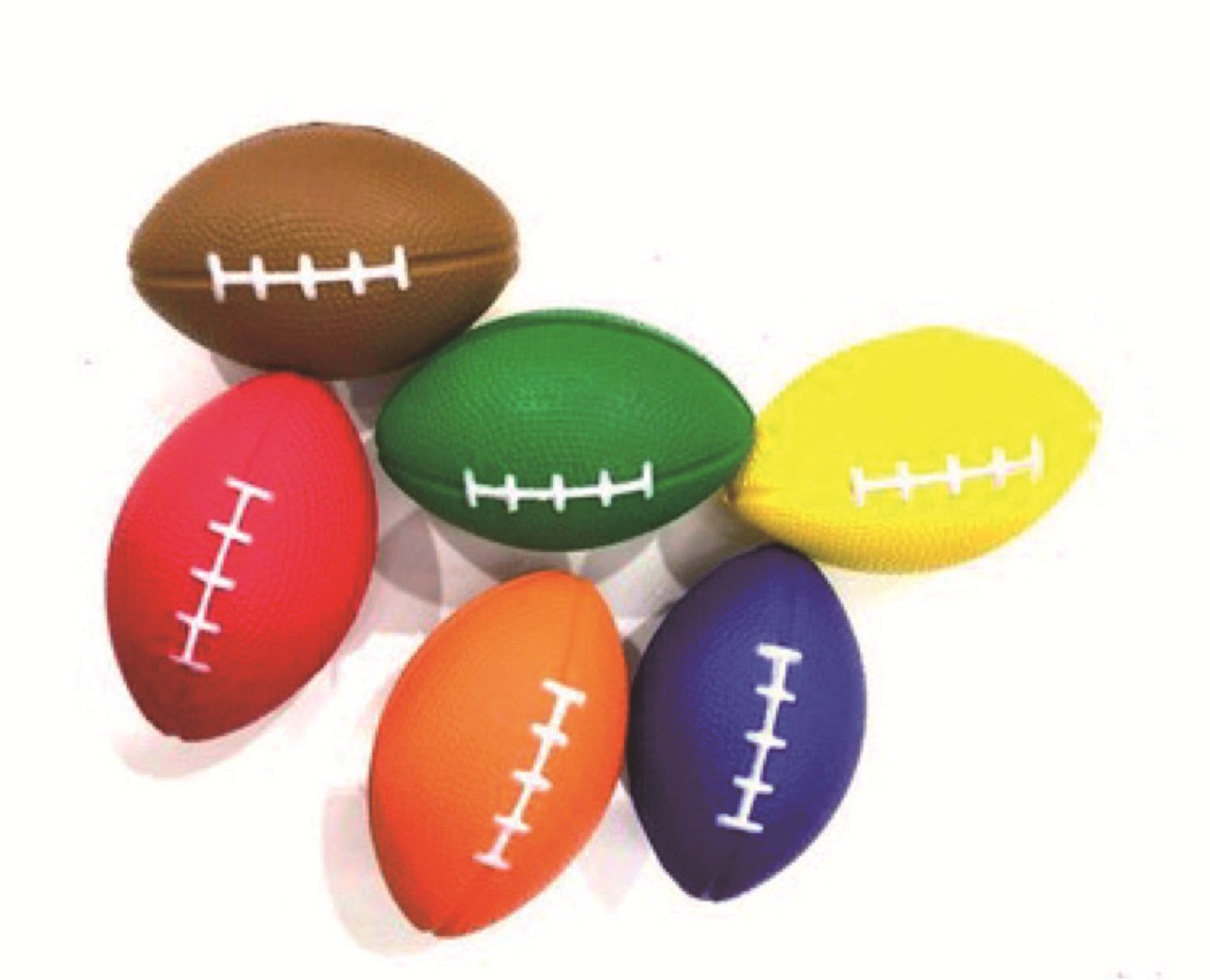 Custom logo pu foam anti stress toy ball 8.5* 6cm solid american football stress relief squeeze ball toys