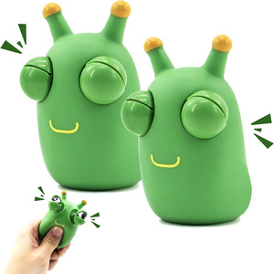 Green Bug Toys Popping Out Eyes Squeeze Fun Children's Sensory Fidget Toys Used to Relieve Stress Autism Toy