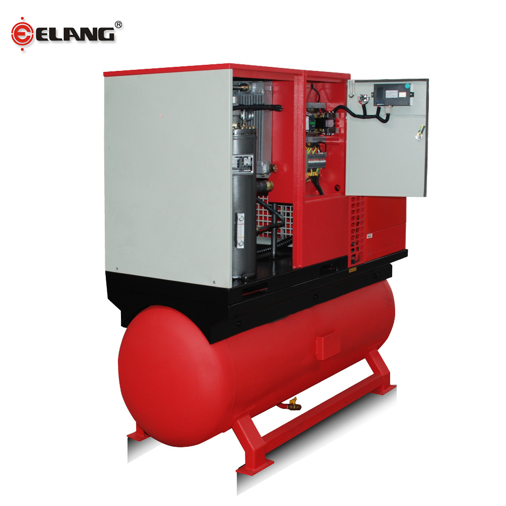 10 HP 7.5kw 25cfm - 40cfm Small Size Combined Screw Air Compressor for Sand Blasting