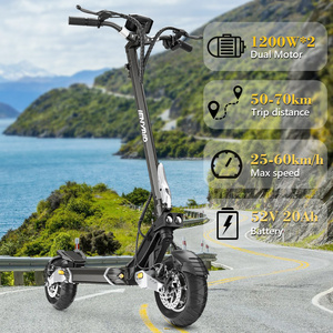 iENYRID ES30 High Quality 52V/20AH 1200W*2 Battery Electric Scooter 50-70KM Long Range 60km/h Max Speed Smart Digital Fat Tire