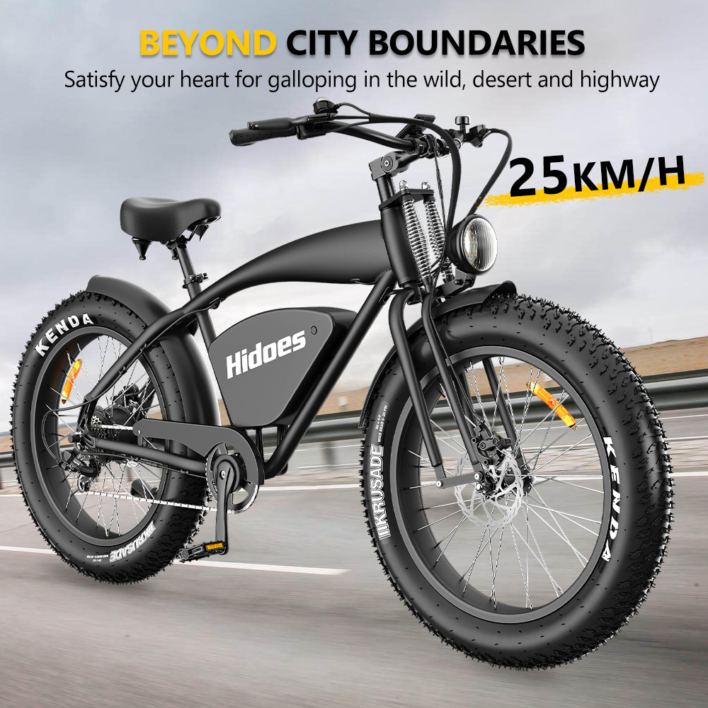 US UK European Warehouse Dropshiping 2024 high quality 26 Inch fat tire electric bike Hidoes B3 1200w 48V electric bicycle ebike