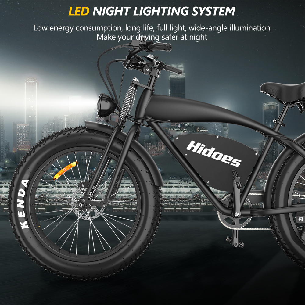 2024 Electric Bike Ready Stock Electrically Mountain Fatbike Cheap Hidoes B3 26inch Fat Tire Motorcycles Electric Bike