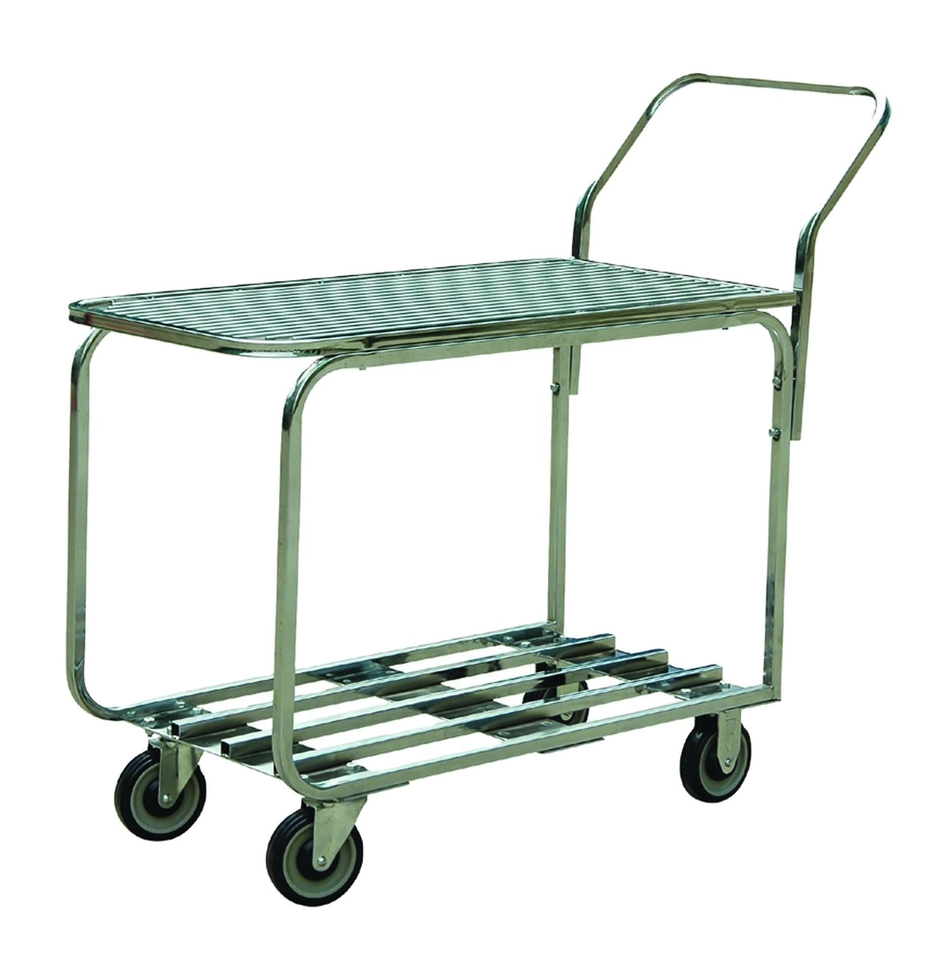 Heavy Duty Warehouse Steel Platform Transportation Trolley Cart truck dolly trolley hand carts material handling