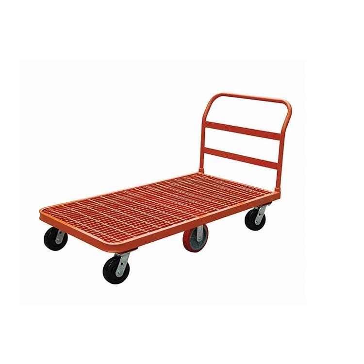 Heavy Duty Warehouse Steel Platform Transportation Trolley Cart truck dolly trolley hand carts material handling