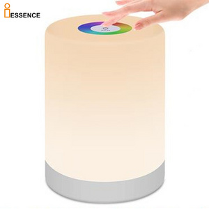 Touch Sensor Bedside Lamp Smart LED Table Lamp Portable Atmosphere Lighting Dimmable RGB led desk lamp night light