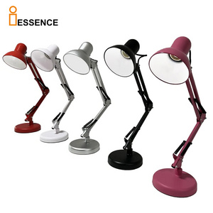 Metal E27 Led gold Desk Lamp Adjustable Swing Arm Clamp Tablelamp Rechargeable Folding Table Lamp For Nail Salon