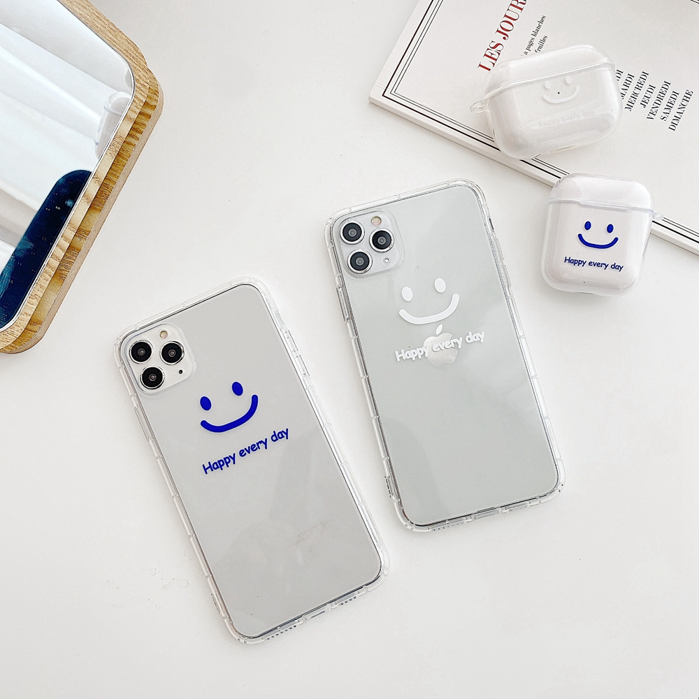 Matching Phone Case and for Airpod Case Set for iPhone 11Pro Xs Max 7/8 Shiny Custom Logo Printer TPU for Airpods Pro 3 Cases