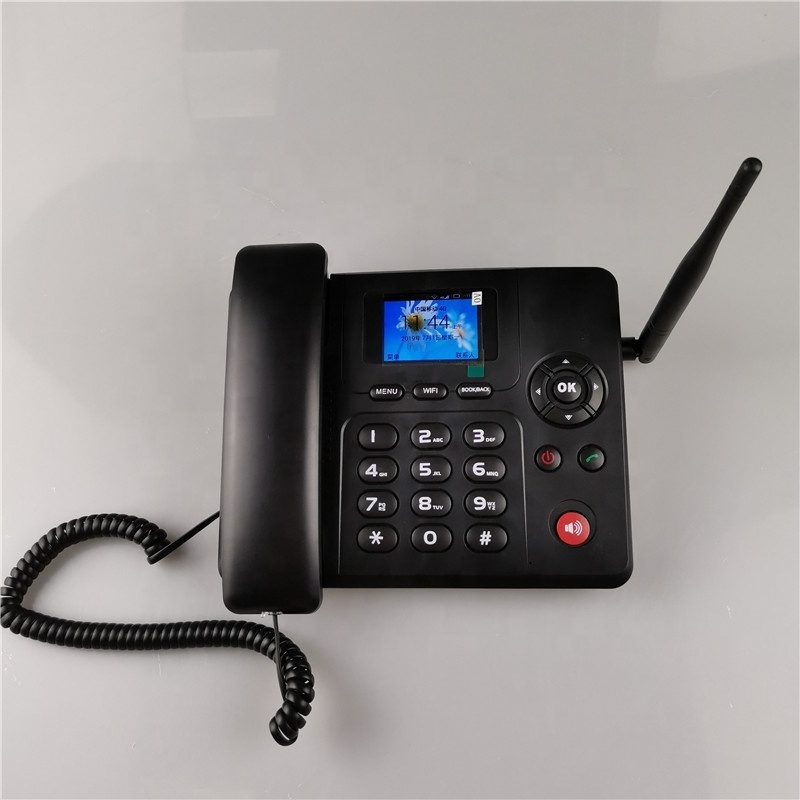 Etross 4g android landline phone sim card wireless desktop phone with wifi hotspot