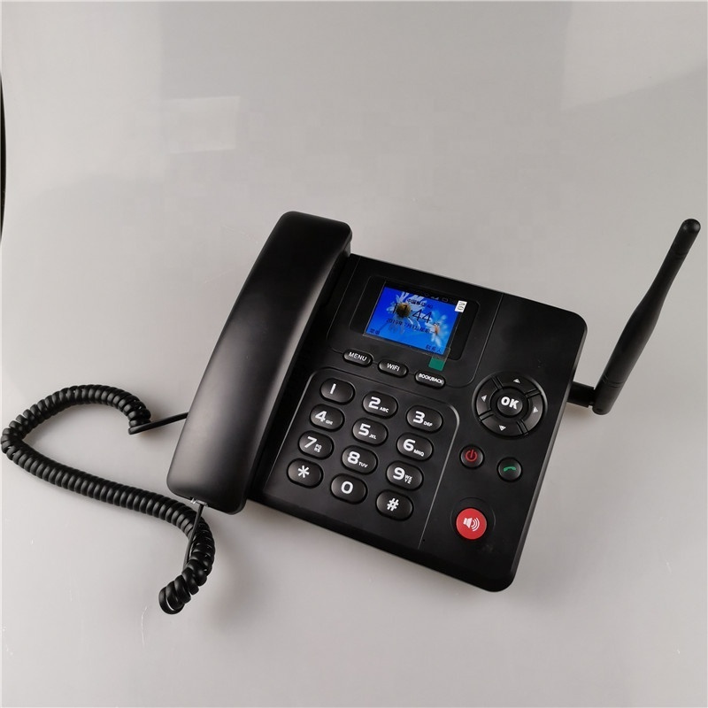 Etross 4g android landline phone sim card wireless desktop phone with wifi hotspot