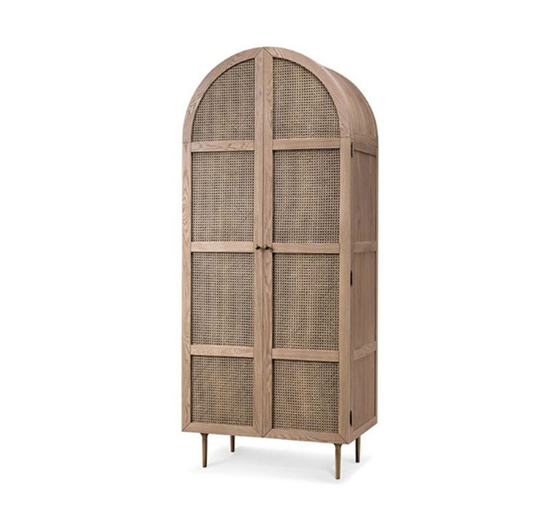 2021 New arrival nordic modern design wardrobe wooden closet bedroom furniture small apartment