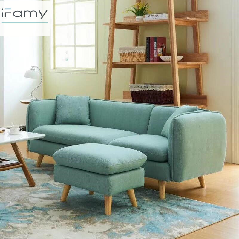 Linen fabric sofa wooden furniture living room model imported sofa set