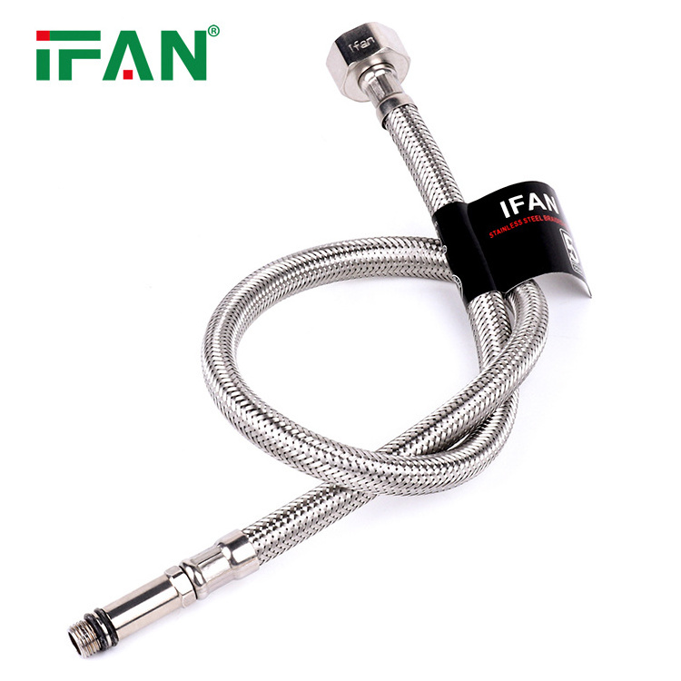 IFAN High Pressure Basin faucet Connector Flexible Hose Pipe Stainless Steel Corrugated Pipe