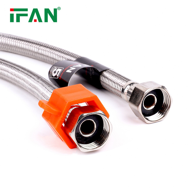 IFAN Hot Selling Basin faucet Connector Corrugated Stainless Steel Pipe Flexible Pipe Hose